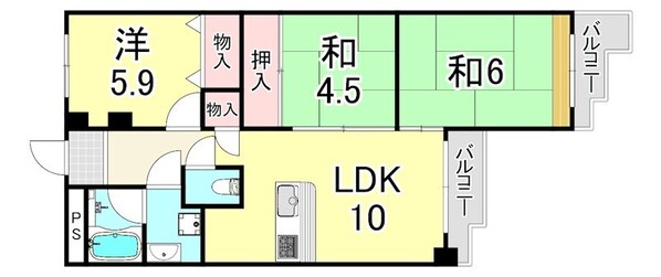 ウィンザアベニュー塚口の物件間取画像